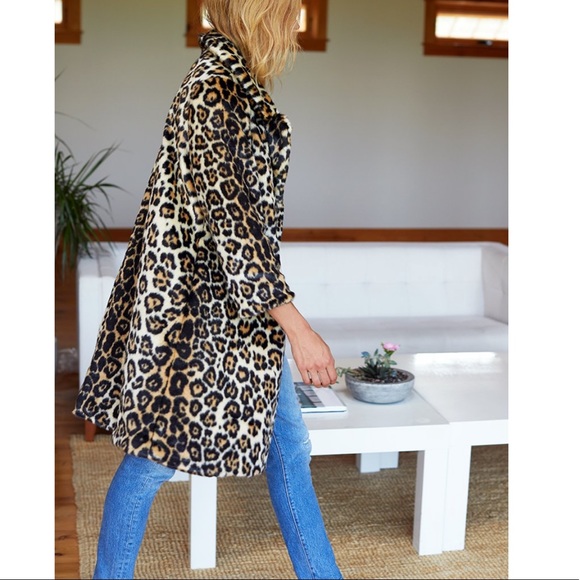 Emerson Fry Jackets & Blazers - Emerson Fry Vegan Leopard Coat